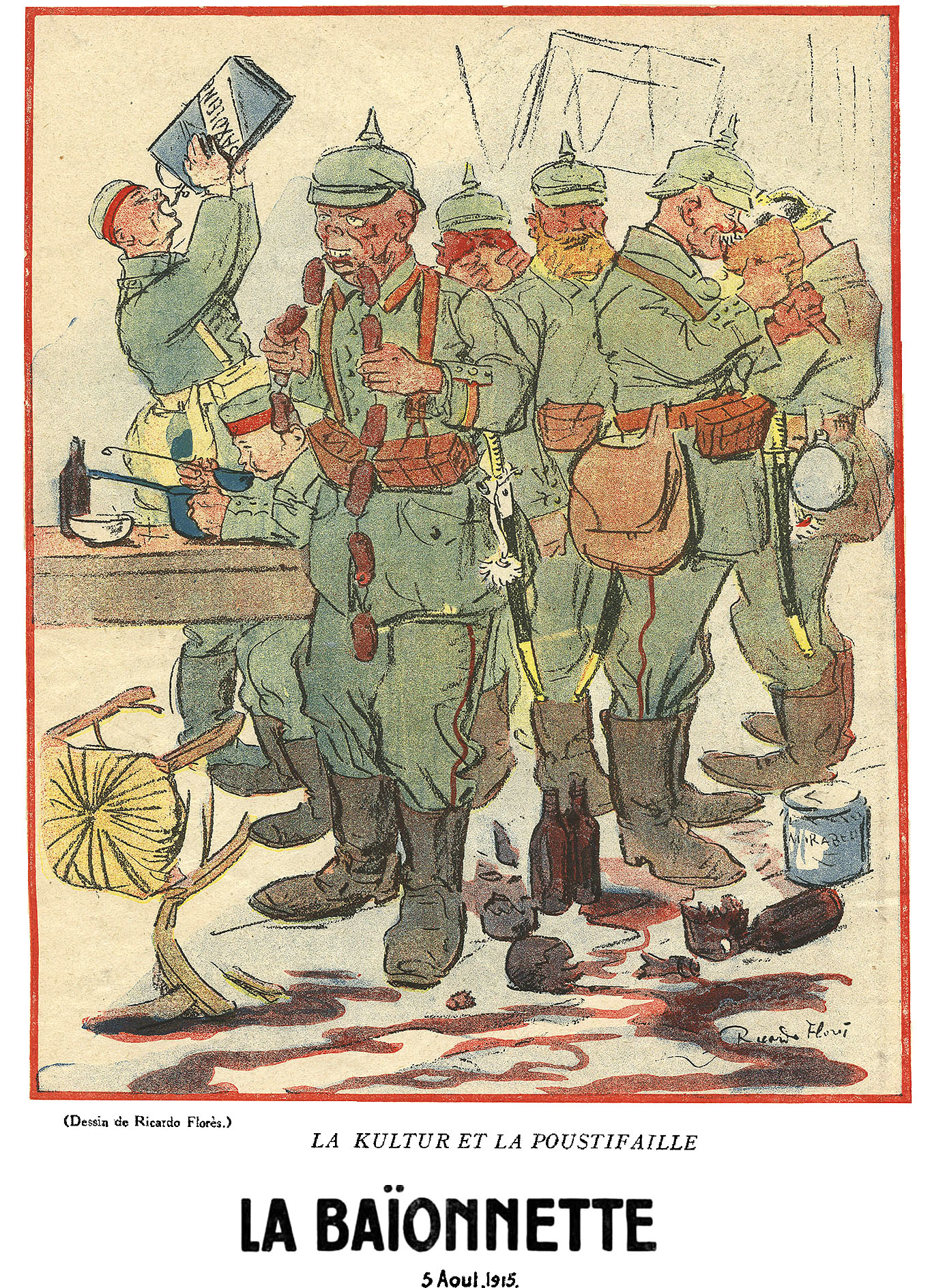 Five French Cartoons (La Baionnette, 1916)
